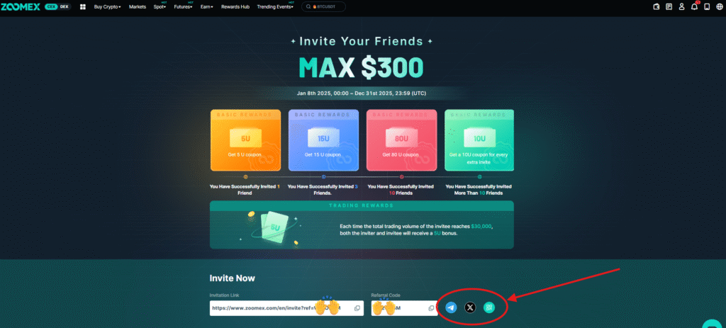 How to Share Your Zoomx Referral Code